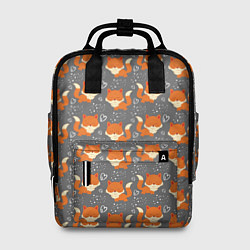 Рюкзак женский Веселые лисички, цвет: 3D-принт