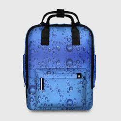 Рюкзак женский Капли воды - текстура, цвет: 3D-принт