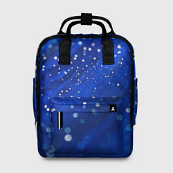 Рюкзак женский Ярко-синий искрящийся акрил, цвет: 3D-принт