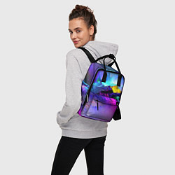 Рюкзак женский Неоновый бриз, цвет: 3D-принт — фото 2