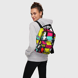 Рюкзак женский Простое граффити, цвет: 3D-принт — фото 2