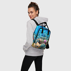 Рюкзак женский Дно морское, цвет: 3D-принт — фото 2