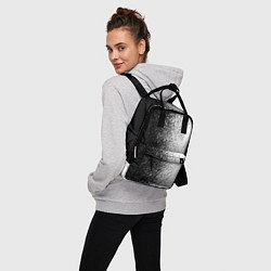 Рюкзак женский Брызги красок - Черно-белый, цвет: 3D-принт — фото 2