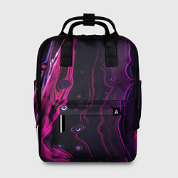 Рюкзак женский Фиолетовые линии песка во тьме, цвет: 3D-принт