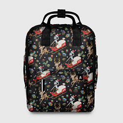 Рюкзак женский Рик и Морти сани с оленем, цвет: 3D-принт