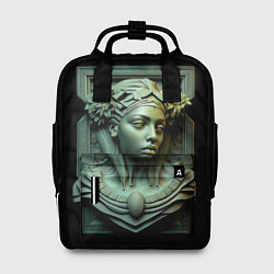 Рюкзак женский Нейросеть - барельеф античной девушки, цвет: 3D-принт