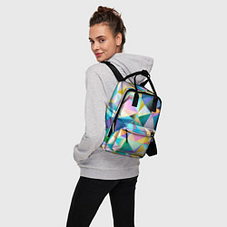 Рюкзак женский Полигональная текстура, цвет: 3D-принт — фото 2