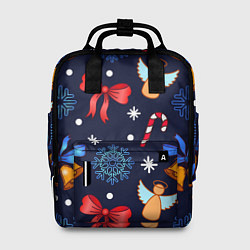 Рюкзак женский Новогодняя мелодия, цвет: 3D-принт