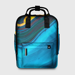 Женский рюкзак Светло-синий и переливающийся песок