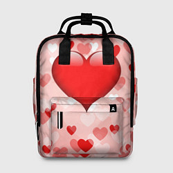 Рюкзак женский Огромное сердце, цвет: 3D-принт