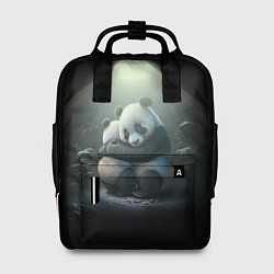 Рюкзак женский Панды обнимаются, цвет: 3D-принт