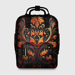 Рюкзак женский Огненные узоры, цвет: 3D-принт