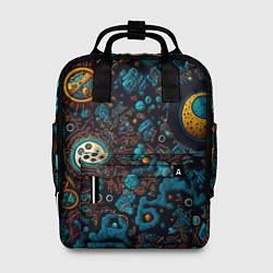 Рюкзак женский Пластилиновый космос: арт нейросети, цвет: 3D-принт