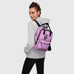 Рюкзак женский Замочек к ключику розовый, цвет: 3D-принт — фото 2