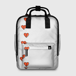 Рюкзак женский Дорожка разбитых сердец - светлый, цвет: 3D-принт