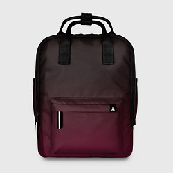 Рюкзак женский Темно-малиновый градиент, цвет: 3D-принт
