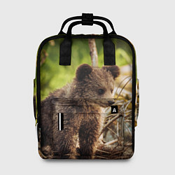 Рюкзак женский Медвежонок красавец, цвет: 3D-принт
