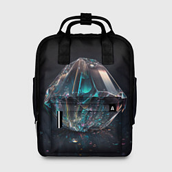 Рюкзак женский Камень кристалл во тьме, цвет: 3D-принт