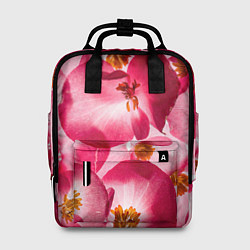 Женский рюкзак Цветы бегония текстура