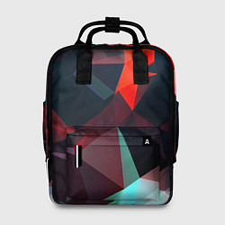 Рюкзак женский Абстрактное стекло осколки, цвет: 3D-принт