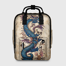 Рюкзак женский Irezumi японский дракон-змей, цвет: 3D-принт