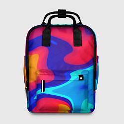 Рюкзак женский Смесь красок ультрафиолет, цвет: 3D-принт