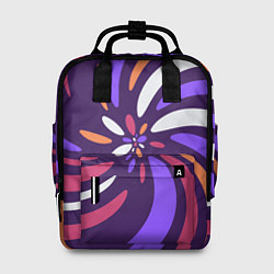 Рюкзак женский Галактика цветов, цвет: 3D-принт