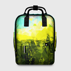 Женский рюкзак Green abstract colors