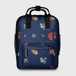 Рюкзак женский Паттерн - космос, цвет: 3D-принт