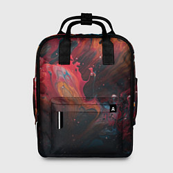 Рюкзак женский Разноцветные брызги краски, цвет: 3D-принт
