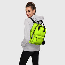Рюкзак женский Лайм цвет: однотонный лаймовый, цвет: 3D-принт — фото 2