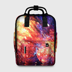 Рюкзак женский Космическое сияние ночь, цвет: 3D-принт