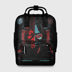 Рюкзак женский Cyberpunk 2077 johnny samurai, цвет: 3D-принт