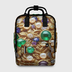 Рюкзак женский Россыпь драгоценностей, цвет: 3D-принт