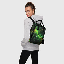 Рюкзак женский Зеленая молния, цвет: 3D-принт — фото 2