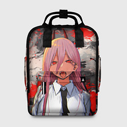 Рюкзак женский Демон Пауэр - Человек бензопила, цвет: 3D-принт