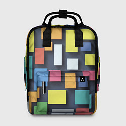 Женский рюкзак Тетрис цветные кубики