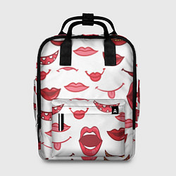 Рюкзак женский Сладкие губы, цвет: 3D-принт