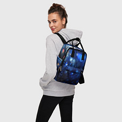 Рюкзак женский Неоновые водные блики, цвет: 3D-принт — фото 2