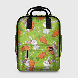 Рюкзак женский Летние зайчики, цвет: 3D-принт