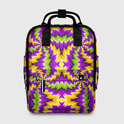 Рюкзак женский Красочная иллюзия вращения, цвет: 3D-принт