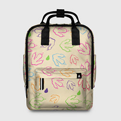 Рюкзак женский Птичьи лапки, цвет: 3D-принт