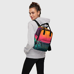 Рюкзак женский Синтовый закат, цвет: 3D-принт — фото 2