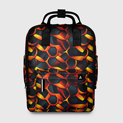 Рюкзак женский Оранжевые звенья, цвет: 3D-принт