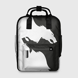 Рюкзак женский Волк инь ян, цвет: 3D-принт