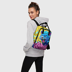 Рюкзак женский Кислотный Леопард, цвет: 3D-принт — фото 2