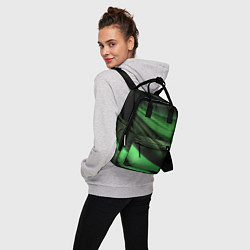 Рюкзак женский Темная зеленая текстура, цвет: 3D-принт — фото 2