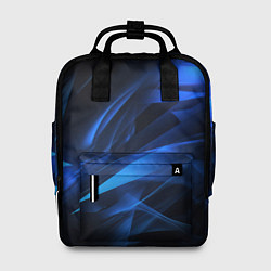 Рюкзак женский Black blue texture, цвет: 3D-принт