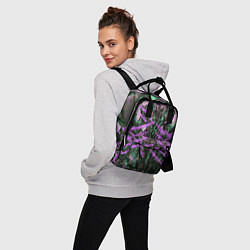 Рюкзак женский Фиолетовый элементаль киберпанк, цвет: 3D-принт — фото 2