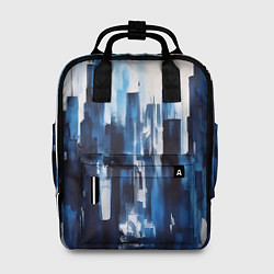 Рюкзак женский Мегаполис акварелью, цвет: 3D-принт